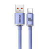 Baseus Crystal Shine USB - USB-C laidas 100W 2m - Violetinis