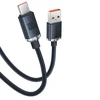 Baseus Crystal USB-USB-C laidas, 100W, 2m - juodas