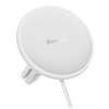 Baseus CW01 magnetinis automobilinio telefono laikiklis prie ventiliacijos tinklelio su automobiliniu įkrovikliu USB-C, 15W + 25W (baltas)