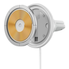 Baseus CW01 magnetinis automobilinio telefono laikiklis prie ventiliacijos tinklelio su automobiliniu įkrovikliu USB-C, 15W + 25W (baltas)