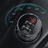 Baseus automobilinis įkroviklis 24W su 3-in-1 USB kabeliu 1.2m