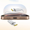 Baseus Dynamic 4 Pro 100W USB-C - USB-C magnetinis kabelis 1 m - baltas