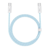 BASEUS dinaminis duomenų kabelis USB-C į USB-C 100w 1m Mėlyna