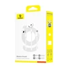 Baseus Encok CZ19 su laidu In-Ear ausinės baltos spalvos