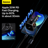 Baseus Enjoyment automobilinis įkroviklis su kabeliu USB-C + Lightning 3A 30W - juodas