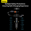 Baseus Enjoyment automobilinis įkroviklis su kabeliu USB-C + Lightning 3A 30W - juodas