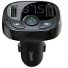 Baseus FM Transmitter T typed Bluetooth 2xUSB Micro SD (Juodas)