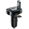 Baseus FM Transmitter T typed Bluetooth 2xUSB Micro SD (Juodas)
