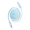 Baseus Free2Pull Mini USB-C į USB-C 60 W USB kabelis, 1m (mėlynas)