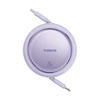 USB kabelis Baseus Free2Pull USB-C iki iP 20W 1m (violetinė)