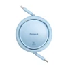 USB kabelis Baseus Free2Pull USB-C iki iP 20W 1m (mėlynas)