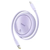 USB kabelis Baseus Free2Pull USB-C iki iP 20W 1m (violetinė)