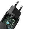Baseus GaN2 Lite greitas kelioninis įkroviklis USB + C 65W EU - Juodas