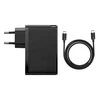 Greitas kelioninis Baseus GaN2 Pro įkroviklis 2x USB + 2x USB-C, 100W, EU (juodas)