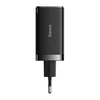 Baseus GaN5 Pro sieninis įkroviklis 2xUSB-C + USB 65W Juodas