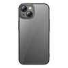 Baseus Glitter skaidrus dėklas ir grūdintas stiklas, skirtas iPhone 14 Plus (juodas)