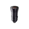 Baseus Golden Contactor Max 2xUSB-A 60W Car Charger - Dark Gray