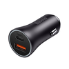 Automobilinis telefono kroviklis Automobilinis įkroviklis Baseus Golden Contactor Max car charger, USB + USB-C, 60W, pilka