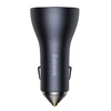 Baseus Automobilinis įkroviklis 12-24V 65W USB + 2xUSB-C QC4+ PD3.0, pilkas