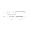 „Baseus Lite“ serijos šakotuvas 6w1 USB-C iki 2x USB 3.0 + USB-C + HDMI + SD/TF (juodas)