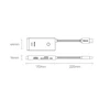 „Baseus Lite“ serijos daugiafunkcis HUB USB Type C - 2 x USB 3.0 / USB Type C PD / HDMI 1,4 / SD / TF Baltas