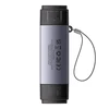Baseus Lite serijos SD/TF atminties kortelių skaitytuvas USB + USB-C – pilkas