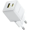 Baseus Delninė kelioninė įkrovimo stotelė | 30W | PD, QC | USB-C, USB-A | balta