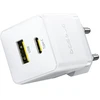Baseus Delninė kelioninė įkrovimo stotelė | 30W | PD, QC | USB-C, USB-A | balta