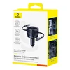 "Baseus PD" automobilinis įkroviklis 2x USB-C prievadas 60W, juodas