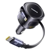 "Baseus PD" automobilinis įkroviklis 2x USB prievadas 90W, juodas