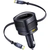 "Baseus PD" automobilinis įkroviklis 2x USB prievadas 90W, juodas