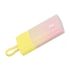 Baseus Popsicle 5200mAh 20W Powerbank with Built-in Lightning kabelis (+ Baltas Baseus Simple USB-C - USB-C 60W/20V/3A/30cm kabelis) - geltona-rožinė