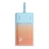 Baseus Popsicle 5200mAh 20W Powerbank with Built-in Lightning kabelis (+ Baltas Baseus Simple USB-C - USB-C 60W/20V/3A/30cm kabelis) - mėlyna-oranžinė