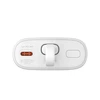 Baseus Popsicle 5200mAh 20W Powerbank su įmontuotu Lightning kabeliu (+ Baltas Baseus Simple USB-C - USB-C 60W/20V/3A/30cm kabelis) - balta-žalia