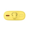 Baseus Popsicle 5200mAh 20W Powerbank with Built-in Lightning kabelis (+ Baltas Baseus Simple USB-C - USB-C 60W/20V/3A/30cm kabelis) - geltona-rožinė