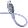 Baseus Pudding 100W USB-A - USB-C kabelis 2m - violetinės spalvos