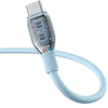 Baseus Pudding 100W USB-A - USB-C kabelis 2m - mėlynos spalvos