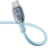 Baseus Pudding 100W USB-A - USB-C kabelis 2m - mėlynos spalvos
