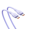 Baseus Pudding 100W USB-C - USB-C kabelis 2m - violetinės spalvos
