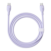 Baseus Pudding 100W USB-C - USB-C kabelis 2m - violetinės spalvos
