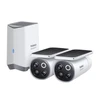 Baseus S1 Pro 3K Dual outdoor camera baltas