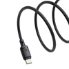 Baseus Silky serijos 100W USB-C - USB-C 1m kabelis - Juodas