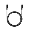 Baseus Silky serijos 100W USB-C - USB-C 1m kabelis - Juodas