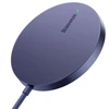 Baseus Simple Mini3 magnetinis belaidis įkroviklis 15 W (dulkėta violetinė)