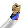 Baseus laidų rinkinys (USB - „Lightning“ 2 vnt.). greitas įkrovimas 1,5 m (Baltas)