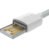 Baseus Simple Wisdom duomenų perdavimo ir įkrovimo kabelis | USB-A į Lightning | 12W | 1,5 m | baltas | 2 vnt.
