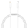USB kabelis Baseus Superior iš Type-C į Lightning PD 20W 1.0m baltas CATLYS-A02