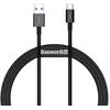Baseus Aukštos kokybės duomenų perdavimo ir įkrovimo kabelis | USB-A į USB-C | 66 W | 1 m | juodas