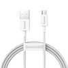 Kabelis USB A - micro USB kištukas 1.0m 2A baltas Superior serija BASEUS