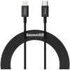 „Baseus Superior Series CATLYS-C01“ duomenų perdavimo ir įkrovimo laidas | USB-C į „Lightning“ | 20 W | 2 m | juodas
